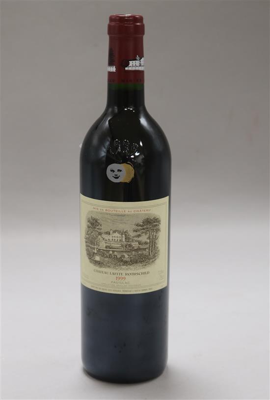 A bottle of Chateau Lafite Rothschild 1999 Pauillac